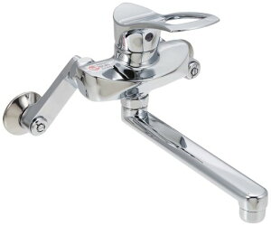 SANEI(サンエイ)シングル混合栓キッチン用節水コア付JIS規格品パイプの長さ190mm壁付蛇口キッチン水栓K1712