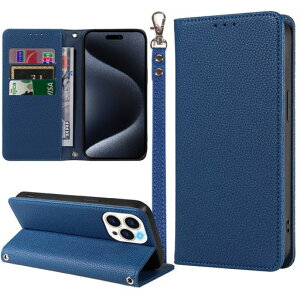 MINIKA ��Phone15Pro �P�[�X �蒠�^ �X�g���b�v�t�� ����PU���U�[ iPhone 15 Pro �p �P�[�X �蒠�^ �A�C�t�H��15 �v�� �g�уJ�o�[ �ϏՌ� ������� �X�}�z�P�[�X �J�[�h���[ ���u���X�^���h�@�\ �����c