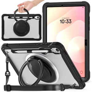 GOOVEN2025GalaxyTabS1111�C���`�p�̃P�[�X���|���n���h���t���ˊO�p360�x��]�������O���u���c�u���X�^���h�@�\�^�u���b�g�J�o�[�ϏՌ��L�b�Y���V�����_�[�x���g����