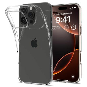 Spigen �y�n��18�N�̋Z�p�́ziPhone 16 Pro �P�[�X �N���A ���� TPU �\�t�g �o���p�[ �ϏՌ� �ČRMIL�K�i ���L�b�h�E�N���X�^�� ACS07984 (�N���X�^���E�N���A)