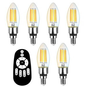 ANWIO �V�����f���A�d�� E12���� 600lm ���i�K�������F LED�d�� 90%�ȃG�l ����d��4.5W(50W�`����) �����R���t�� �C��d�� �X�C�^ �V�����f���A�` �t�B�������g �L�z�� ���͋C LED�����v ���� ���F�c