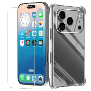 Tziciz �Ή� iPhone 17 Pro Max �K���X�t�B���� + �P�[�X ���{���Ɏq�� iphone17pro max �t�B���� �����K���X �d�x9H ��U�h�~ �����ߗ� �A�C�t�H��17 �v�� �}�b�N�X �J�o�[ �_�� TPU �S���� �U�M���H