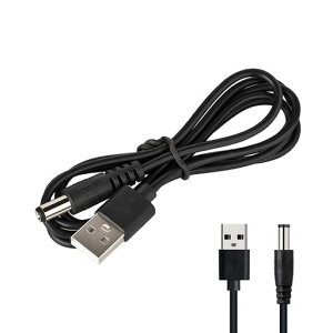 USBDC�v���ODC�W���b�N5V�I�X�O�a5.5mmx���a2.1mm�ϊ��A�_�v�^5V/2A�Ή��P�[�u��0.8m