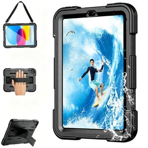 iPadmini7/mini6�P�[�X8.3�C���`�Ή��A�C�p�b�h�J�o�[IP68�h���K�i�y�ʌ^�ϏՌ�����S�ʕی���S���X�^���h�@�\�X�g���b�v�t���A�E�g�h�A�����C�L�b�`�������Əꓙ�ɂ�����