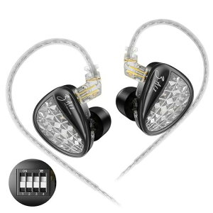 Yinyoo KZ ZA12(4BA+2DD)�C�����j �L�� �Q�[�~���O�C���z�� �m�C�Y�L�����Z�����O �n�C�u���b�h�^ �n�C�G���h kz �C���z�� �J�i���^ ���Չ��� �L���C���z�� 10mm�����`�_�C�i�~�b�N�h���C�o�[+8mm�c