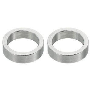 PATIKILM12ステンレススペーサー2個入りメタルスペーサーステンレススチール12.2mmIDx16mmODx4mmL1/2”またはM12ネジ用スペーサースクリュースタンドオフ