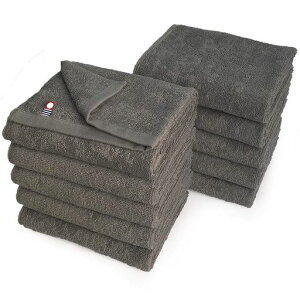 今治タオル業務用フェイスタオル10枚組エムカラー34x86cmエステサロン用全100色軽量薄手(No.97ココナッツブラウン)mc-ft10