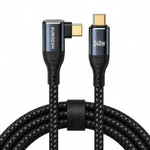 KURODEN USB-C & USB-C �P�[�u�� 240W L���^ �^�C�vC �P�[�u�� �yPD3.1�Ή� 5A ���}���[�d�z E-Marker�`�b�v���� MacBook Pro Air, iPad Pro, iPhone 17 16 15,