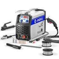 ANDELI 半自動溶接機 120AノンガスMIG/アーク溶接/lift TIG 100V/200V兼用 インバーター直流溶接機 MIG溶…