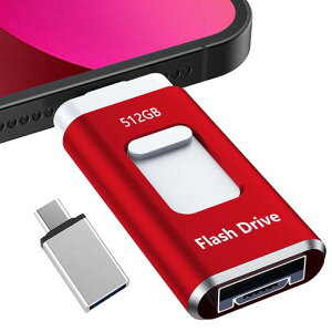 �y��p�A�v���s�v�zUSB�������[512GB Phone�pUSB������ ���� �f�[�^ �o�b�N�A�b�vphone�ʐ^�f�[�^�ۑ� �e�� �t���b�V�������� �^�C�vc USB������phone�p�O�t��������Phone/Pad/PC/Macbook/Android�Ή�
