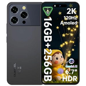 [SIM�t���[�X�}�z�{��Android15]OUKITELP1Pro6.7�C���`FHD+�𑜓x120HzAMOLED50MPAI���C���J����SIM�t���[�X�}�[�g�t�H��16GB+256GB/2TB�g���X�}�z�V���t���[