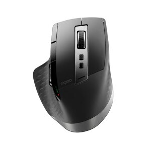 RAPOO MT750 Plus ���C�����X �}�E�X Bluetooth5.0/2.4GHz �}���`�f�o�C�X M+�N���X�e�N�m���W�[ �I���{�[�h������ �l�ԍH�w�݌v USB-C�[�d ���V�[�o�[���[ �É��N���b�N 90���Ԃ̃o�b�e���[���� �u���c