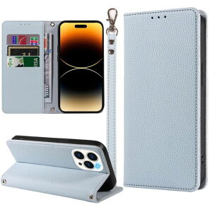 MINIKA iPhone 14 Pro �p �P�[�X �蒠�^ �X�g���b�v�t�� ����PU���U�[ 3���̃J�[�h�����[ �������y�u���[�z
