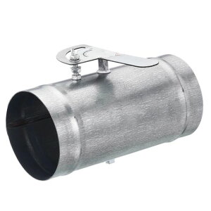 Edinstryダンパー制御手動ダンパー制御エアダクトベントバルブダンパーストーブ暖炉ダンパー換気ダンパー換気口φ100mm亜鉛メッキ