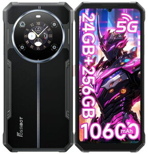 FOSSiBOTF1095G�X�}�zSIM�t���[�X�}�z�{��2��ʃX�}�z10600mAh�̑�e�ʃo�b�e���[24GBRAM+256GBROM2TB�g���\Android14�^�t�l�X�X�}�z�h���h�o�ϏՌ�6.745�C���`