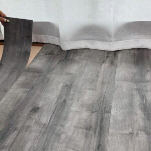 フロアタイル約6畳/12畳72枚入りフローリングマット置くだけ木目クッションフロアマット床リメイクシート接着剤不要貼るだけ初心者OK賃貸ok防水床材DIYピタフィーフロアリングタイル