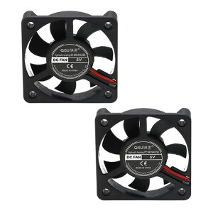 PENGLIN ��p�t�@�� 5010 2PCS 5V 5cm�t�@�� 50mm X 50mm X 10mm DC �u���V���X �É���@ 3D �v�����^�[���i �����x�A�����O PC�P�[�X�t�@��