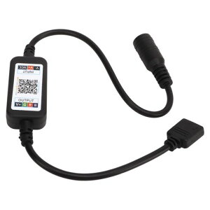 TOPINCN LED�X�g���b�v���C�g�p�R���g���[���[ 2�� �u���[�g�D�[�X RGB LED�~���[�W�b�N�R���g���[���[ USB 5V DC 5-24V ���ɊȒP�ɑ���\ 4�s���ڑ� �~�j�T�C�Y �p�N�g�݌v �Ɨ��{�^������ ���c