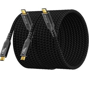 usb c �P�[�u�� 6m 2 �{�Z�b�g USB3.2 Gen2X2 20Gbps �����f�[�^�]�� 100W PD �}���[�d 4K@60Hz �f���o�� Type-C �P�[�u�� Thunderbolt4/3 �Ή�
