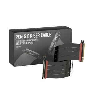 LINKUP - AVA5�A�[�}�[PCIE 5.0 ���C�U�[�P�[�u�� | RTX5090 RX9070 GPU�ɑΉ� | x16 128GB/s���x | PCIe 4.0 & WRX80/WRX90E�ƌ݊������� | ���p �u���b�N 50cm(�S��