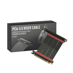 LINKUP - AVA5 PCIE 5.0 ���C�U�[�P�[�u�� | RTX5090 RX9070 GPU�ɑΉ� | x16 128GB/s���x | PCIe 4.0 & WRX80/WRX90E�ƌ݊������� | �E�p �u���b�N 10cm(�S�� 14cm)