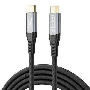 CABLAPTOP 80Gbps USB-C�f�[�^�]���P�[�u�� 10�t�B�[�g Thunderbolt 5�P�[�u���Ή��AUSB4 Gen4�Ή� Thunderbolt 4�A16K@60Hz/�f���A��8K@60Hz�A240W�A MacBook