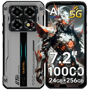 OUKITEL�^�t�l�X�X�}�zWP605G10000mAh��e�ʃo�b�e���[IP68�h��24GB+256GB33W�}���[�d7.2�C���`FHD+����108MP�Î��J����SIM�t���[�X�}�z�{��Android15