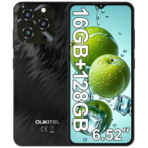 OUKITELC3SIM�t���[�X�}�[�g�t�H���{��16GBRAM+128GBROM1TB�g���\6.52�C���`HD����5150mAh��e�ʃo�b�e���[13MP+5MP�J����4G�f���A��SIM�X�}�z��F��Android14