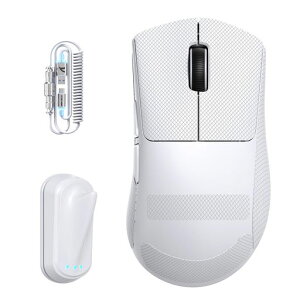 ATTACK SHARK V8 �Q�[�~���O�}�E�X Nordic54L15 PAW3950MAX �Z���T�[ ���y�� 59g�v���X�}�C�i�X3g 42000DPI/50 �P�ʔ����� �O�ڑ����[�h (�L��/Bluetooth/2.4G) �o 8K ���|�[�g���[�g