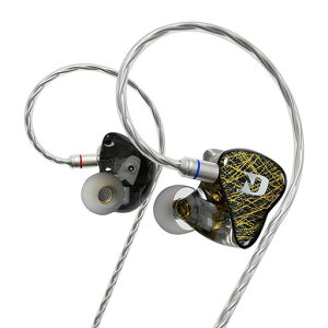 CCA ND 001 4BA+1DD �C���C���[���j�^�[�A�n�C�t�@�CIEM�C���z���A�[�݂̂���ቹ ���܂�ɂ������E���P�[�u���t���L���C���z�� (�u���b�N, �}�C�N�Ȃ�)