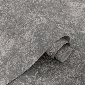 壁紙シールコンクリート調幅44cmx10mリメイクシート剥がせるおしゃれキッチン防水賃貸大理石厚手浴室(コンクリート調グレー)