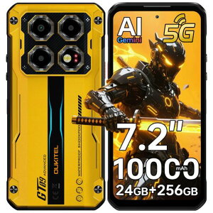 �y5G�zOUKITELWP60SIM�t���[�X�}�z�{��24GB+256GB/2TB�^�t�l�X�X�}�z10000mAh��e�ʃo�b�e���[33W�}���[�d7.2�C���`FHD+����108MP+32MP�J+8MP�Î��J����Android15