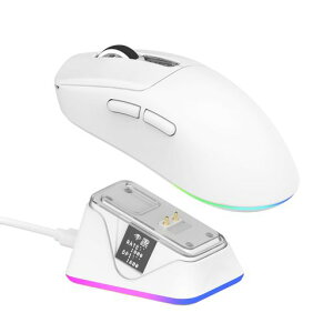 EPOMAKER NEX Lite ���C�����X�Q�[�~���O�}�E�X �f�B�X�v���C�t�� RGB�[�d�h�b�N�t�� ���y��65g ����