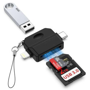 �y2025MFi�F�ؕi�z�^�C�vc�J�[�h���[�_�[LightningSD�J�[�h���[�_�[iPhone�������J�[�h���[�_�[USB2.0/SD/MicroSD�ϊ��A�_�v�^iphone17USB�f�[�^�ڍsUSB-COTG�A�_�v�^�[