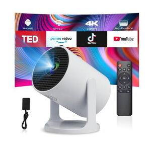ZAIDER�v���W�F�N�^�[�ƒ�p���^4K�Ή��V�䓊�e�y������|�[�^�u��|Type-C���d&360°��]�zAndroidTV����17000LM�Z�œ_������`�␳Wi-Fi6Bluetooth5.4���^�v���W�F�N�^�[�y��