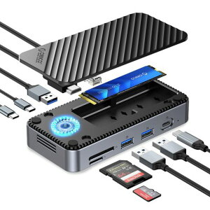 ORICO10-IN-1M.2�h�b�L���O�X�e�[�V����10GbpsM.2SSD�O�t���P�[�X�t��USB�n�uM.2NVMe/SATA���Ή��A4K@60Hz/10Gbps/5GbpsUSB�|�[�g/�C�[�T�l�b�g/SD/TF3.0