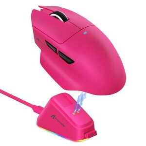 MAMBASNAKE x ATTACK SHARK V6 �Q�[�~���O�}�E�X ���C�����X �O���[�h�ڑ�(�L��/2.4GHz/Bluetooth) ���y��65g�v���X�}�C�i�X3g ���w�Z���T�[PAW3311 DPI�ő�25000 �����\ ��e�ʓd�r