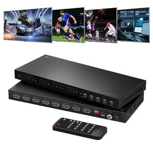 PORTTAHDMI�}�g���b�N�X4����4�o��4K60Hz4�C��4�A�E�g�X�C�b�`�X�v���b�^�[4x4ARC�t��Toslink3.5mm�I�[�f�B�I�G�N�X�g���N�^�[16��ނ�EDID���[�h4K�_�E���X�P�[��IR�����[�g�T�|�[�g