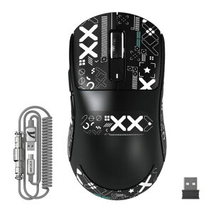 MAMBASNAKExATTACK SHARK X3 MAX 3���[�h�}�E�X Pixart PAW3950 ���w���Z���T�[ ���}�C�N���X�C�b�` �L��/2.4G����/Bluetooth �_�u���`�����l��BT5.4 42000DPI 750IPS