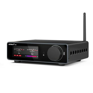 AIYIMA A80 �y�X�V�o�[�W�����z TPA3255�f�R�[�h�A���vHIFI 2.0�`���l��QCC 3034 Bluetooth 5.1�p���[�A���v 300W*2 (4��) �X�e���I�A���v PFFB