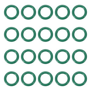 PATIKILoリングゴムパッキンオーリング9mm外径6mm内径1.5mm幅20個耐熱耐油防水FKMシーリングエアコン交換汎用水道配管蛇口自動車圧縮機バルブ修理緑