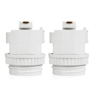DiCUNOライティングレールソケットダクトレール用電球ソケット白E26口金対応LED専用レール照明器具天井照明2個セット