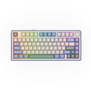 EPOMAKER x Aula F75 �Q�[�~���O�L�[�{�[�h �K�X�P�b�g ���J�j�J���L�[�{�[�h 5�w�p�b�h&�m�u�t�� 75% ���C�����X