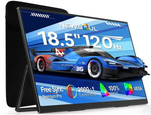 18.5�C���`120Hz���o�C�����j�^�[�|�[�^�u�����j�^�[Newsoul�Q�[�~���O���j�^�[100%sRGB�L�F��HDR�Ή��t�����[�P�[�X�t���T�u�f�B�X�v���CMINIHDMI/Type-C180�x�����X�^���h�T�u���j�^�[