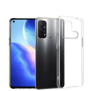 OPPOReno5AケースクリアReno5Aカバー透明耐衝撃指紋防止スリム軽量薄型TPUカバーOPPO用カバーJACRON-Clear