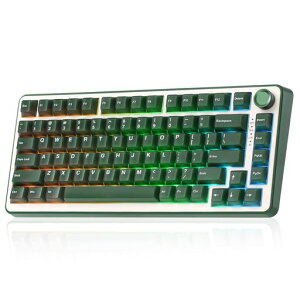 YUNZII B75 PRO 75% �K�X�P�b�g�Q�[�~���O�L�[�{�[�h �������J�j�J���L�[�{�[�h BT/2.4G/�L�� ���C�����X �z�b�g�X���b�v ���� RGB �m�u�t���J�X�^���L�[�{�[�h Mac/Win�p �Z�K�F�؎擾 (�I���[�u�O�c