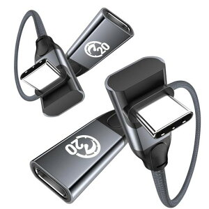 �^�C�vc�����P�[�u���y0.3m2�{�Z�b�g�z90�x���pUSBC3.2Gen2X2�����P�[�u��20Gbps�����f�[�^�]��240WPD3.1�}���[�dL���^TypeC�����R�[�h30�Z���`5K/4K@60Hz�f���o��