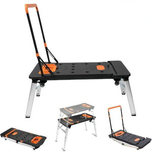 TUIYIDUO�����r����ԑ䑽�@�\7in1���[�N�x���`(�L���X�^�[�t���ω׏d250kg�������߉\520-800mm�܂肽���ݎ����ݑ�L���X�^�[�t�������^�ѕ֗��R���p�N�g���[�Ԑ�����ԑ|��