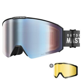 [OutdoorMaster]Falconスキーゴーグル【ZEISS製磁気レンズ・レンズ着脱可】ダブルレンズ180°広視野スノーゴーグルメガネ対応OTGUV紫外線カット曇り止めスノボートゴーグルスポーツ用ゴーグル全…
