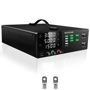 RUZIZAO���o�͉ϒ����d��300V5A1500W�������艻�d���o�̓X�C�b�`�t��/OCP(�ߓd���ی�)&OVP(�ߓd���ی�)/�������@�\/�G���R�[�_�m�u/4��LED�f�B�X�v���C/���b�N�{�^��